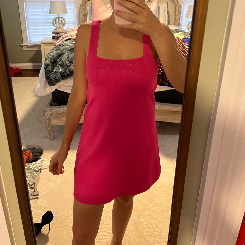 pink mini dress